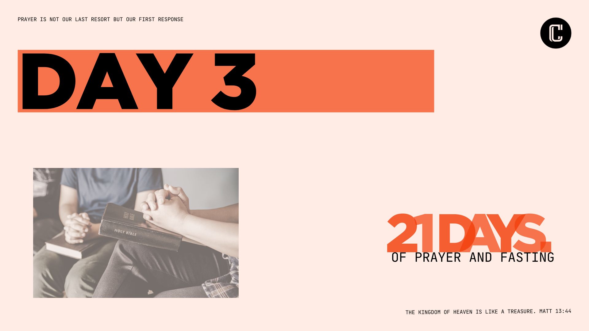 Day 3 Of 21 Days Of Prayer And Fasting Cornerstone Highland Church